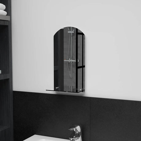Miroir mural Vidaxl avec étagère 20x40 cm Verre durcie