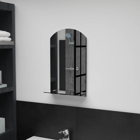 Miroir mural Vidaxl avec étagère de 30x50 cm en verre durci