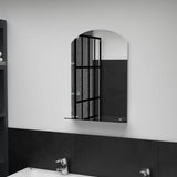 Miroir mural Vidaxl avec étagère de 40x60 cm Verre durcie