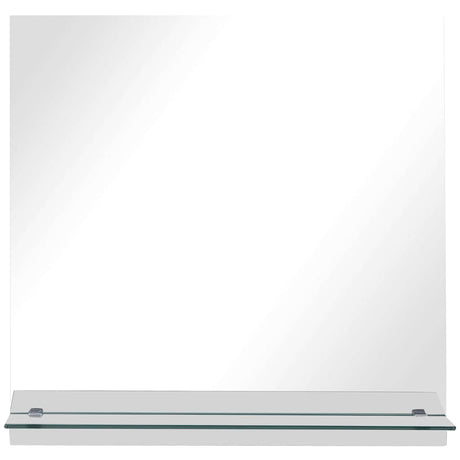 VidaXL Miroir mural avec étagère 30x30 cm verre trempé