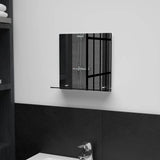 VidaXL Miroir mural avec étagère 30x30 cm verre trempé