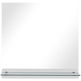 Miroir mural Vidaxl avec étagère de 40x40 cm en verre durci