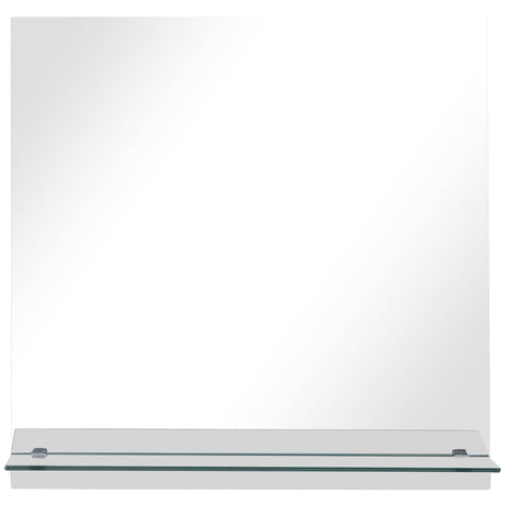 Miroir mural Vidaxl avec étagère de 40x40 cm en verre durci