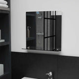 Miroir mural Vidaxl avec étagère de 40x40 cm en verre durci