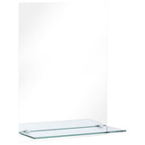 Miroir mural Vidaxl avec étagère de 40x60 cm Verre durcie