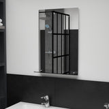 Miroir mural Vidaxl avec étagère de 40x60 cm Verre durcie