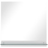 Miroir mural Vidaxl avec étagère 60x60 cm Verre durcie
