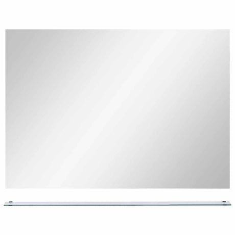 Miroir mural Vidaxl avec étagère 80x60 cm Verre durcie
