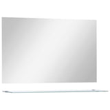Miroir mural vidaxl avec étagère de 100 x 60 cm de verre durci
