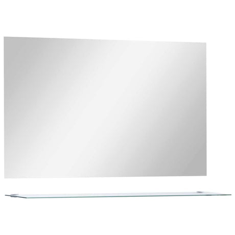 Miroir mural vidaxl avec étagère de 100 x 60 cm de verre durci