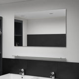 Miroir mural vidaxl avec étagère de 100 x 60 cm de verre durci