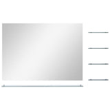 Miroir mural Vidaxx avec 5 étagères 80x60 cm argenté