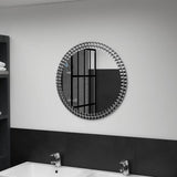 Miroir mural vidaxl 60 cm de verre trempé