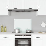 Vidaxl Splash Screen Kitchen 70x50 cm Blanc de verre durci