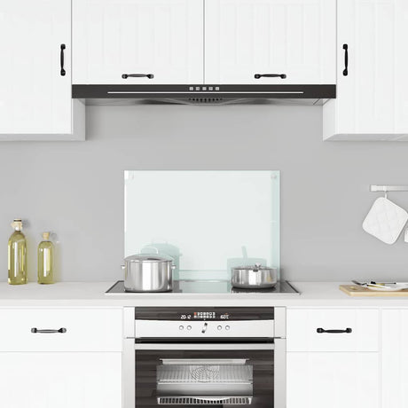 Vidaxl Splash Screen Kitchen 70x50 cm Blanc de verre durci
