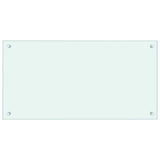 Vidaxl Splash Screen Kitchen 80x40 cm Blanc de verre durci