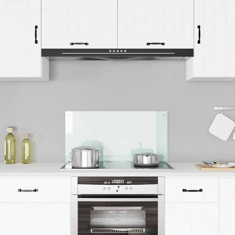 Vidaxl Splash Screen Kitchen 80x40 cm Blanc de verre durci