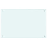 Vidaxl Splash Screen Kitchen 80x50 cm Blanc de verre durci