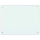 Vidaxl Splash Screen Kitchen 80x60 cm Verre labouré blanc