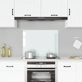Vidaxl Splash Screen Kitchen 80x60 cm Verre labouré blanc