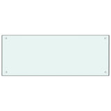 Vidaxl Splash Screen Kitchen 100x40 cm en verre trempé blanc