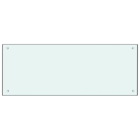 Vidaxl Splash Screen Kitchen 100x40 cm en verre trempé blanc