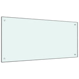 Vidaxl Splash Screen Kitchen 100x50 cm Verre durci blanc