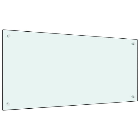 Vidaxl Splash Screen Kitchen 100x50 cm Verre durci blanc