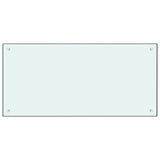 Vidaxl Splash Screen Kitchen 100x50 cm Verre durci blanc