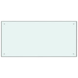 VidaXL splash screen kitchen 100x50 cm hardened glass white