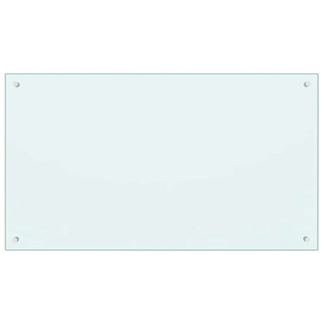 Vidaxl Splash Screen Kitchen 100x60 cm en verre trempé blanc