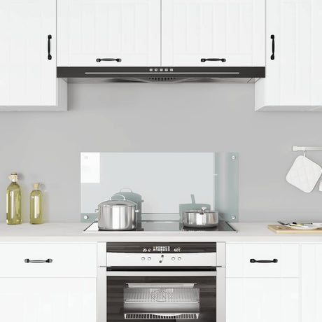 Vidaxl Splash Screen Kitchen 90x40 cm Verre durcie transparent