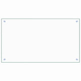Vidaxl Splash Screen Kitchen 90x50 cm Verre durci transparent