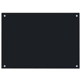 Vidaxl Splash Screen Kitchen 70x50 cm Termin Verre noir