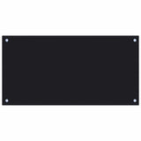 Vidaxl Splash Screen Kitchen 80x40 cm Termin Verre noir