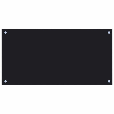 Vidaxl Splash Screen Kitchen 80x40 cm Termin Verre noir