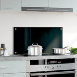 Vidaxl Splash Screen Kitchen 80x40 cm Termin Verre noir