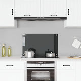 Vidaxl Splash Screen Kitchen 80x50 cm Verre durci noir