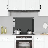 Vidaxl Splash Screen Kitchen 80x60 cm Termin Verre noir
