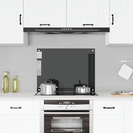 Vidaxl Splash Screen Kitchen 80x60 cm Termin Verre noir