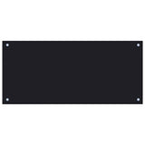 Vidaxl Splash Screen Kitchen 90x40 cm en verre durci noir