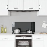 Vidaxl Splash Screen Kitchen 90x40 cm en verre durci noir