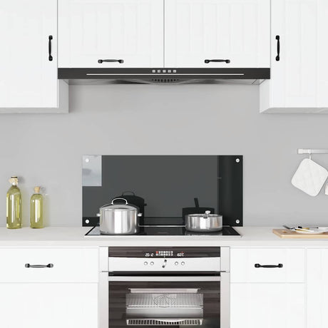 Vidaxl Splash Screen Kitchen 90x40 cm en verre durci noir