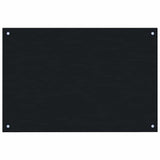 Vidaxl Splash Screen Kitchen 90x50 cm Verre durcie noir
