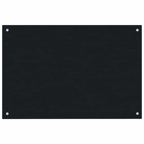 Vidaxl Splash Screen Kitchen 90x50 cm Verre durcie noir