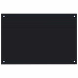 Vidaxl Splash Screen Kitchen 90x60 cm Verre durcie noir