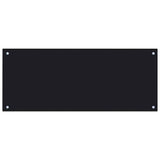Vidaxl Splash Screen Kitchen 100x40 cm Termin Verre noir