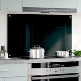 Vidaxl Splash Screen Kitchen 100x60 cm Termin Verre noir