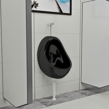 Vidaxl wallurinoir avec vanne de bobine en céramique noir