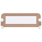 Tableau de lit Vidaxl Toddler 102x42 cm Polyester Taupe